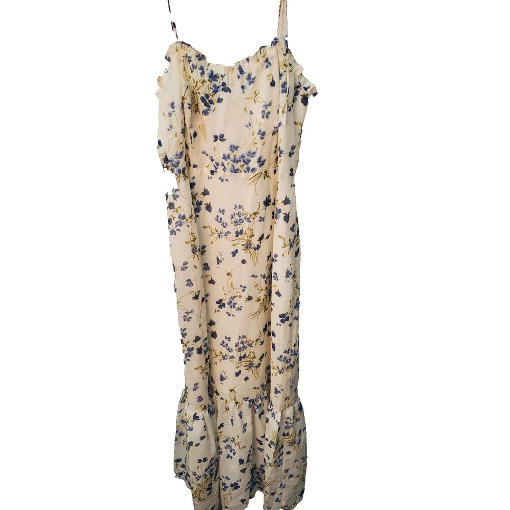 Commense Maxi Blue and White Sun Dress NWT-Size L